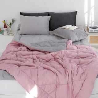 국내산 양면 발열 극세사 차렵이불 토퍼 3종 세트 Q