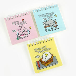 핑크풋 밈콩즈 PP 수첩 (랜덤발송)