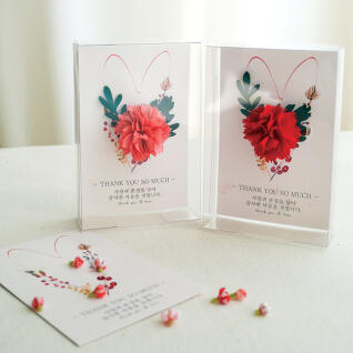 감사 카네이션 플라워 브로치