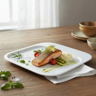 라크 포셀린 호텔 접시 화이트 스퀘어 플레이트 27cm