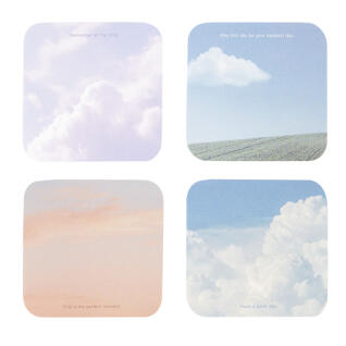 구름 4단 점착메모지