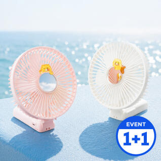 [1+1세트] 카카오프렌즈 빅팬 100단 미러 폴더 선풍기