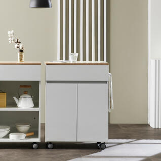 퍼니 600 바퀴형 도어 서랍수납장 양문 이동식