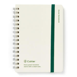 아이보리 고무줄수첩(소)