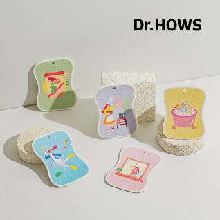 [특가]오미자 생분해 셀룰로오스 수세미 5P세트