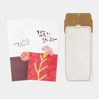 경조봉투 카네이션 5개입 용돈봉투