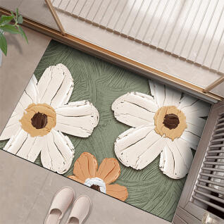 포유 욕실 3D 화장실 미끄럼방지 규조토 발매트