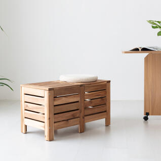 원목 수납벤치 카페 벤치형 의자 티테이블