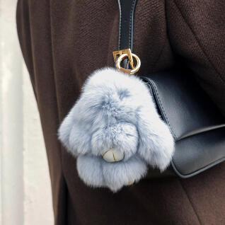 핑크풋 앙고라 토끼 인형 키링