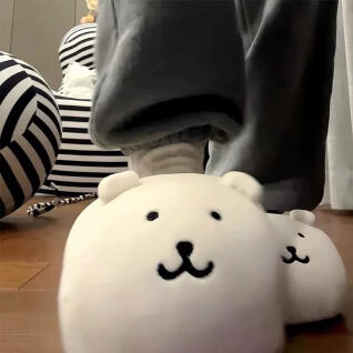 농담곰 실내 겨울 털슬리퍼 실내화 거실 사무실