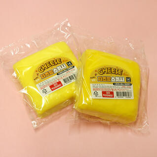 [베어나인] 말랑 치즈빵 스퀴시 (정사각)