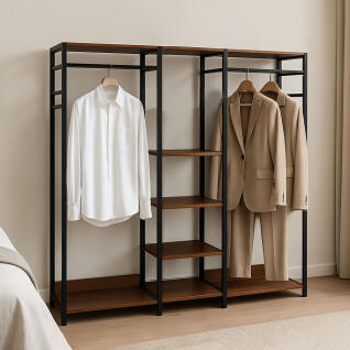캠드레스룸행거 스탠드 옷장 시스템 철제 1200