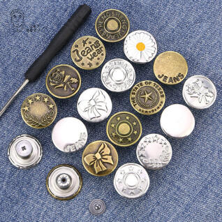 허리조절 요술단추 허리줄이기 똑딱이 수선 후크 5P