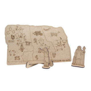 3D나무퍼즐 선사시대 반구대암각화 모형 만들기