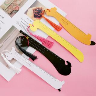 귀여운 동물친구들 책갈피 눈금자