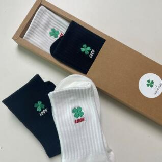 양말 네잎클로버 2종 선물 세트 박스 포장 답례품