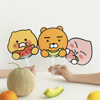 카카오프렌즈 썸머 프루티 PP 부채