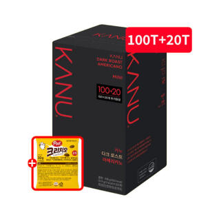 카누 다크 로스트 미니 커피 120T 크리치오쿠키 증정