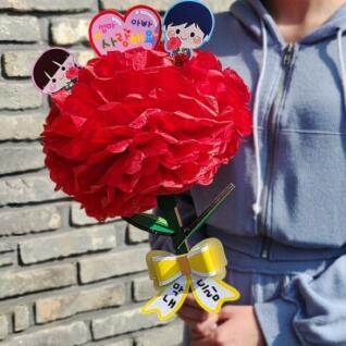 자이언트 카네이션 꽃 한송이 만들기