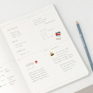 [바이.풀디자인] 생각보관함 슬림 B5 주간 2024년