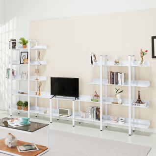 스밍 스틸 프레임 책장 선반 책꽂이 5단 1200