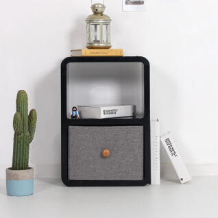 큐빅스2 모던 2단 협탁 베이직 + vinbox