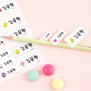 방수네임스티커쪼꼬미사이즈혼합 81EA