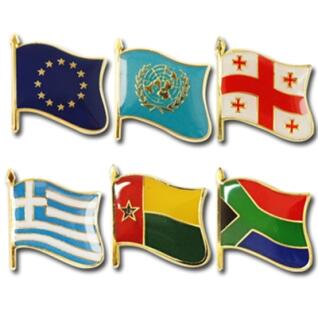 휘날리는 국기뺏지(EU,UN,그루지아,그리스,기니비사우,남아공)