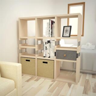 파티션책장 GT 3-3 큐빅스1P