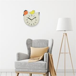 행운의 닭 무소음 벽시계