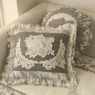 리치 프릴 쿠션 40x40 (커버)/사각쿠션/침대쿠션