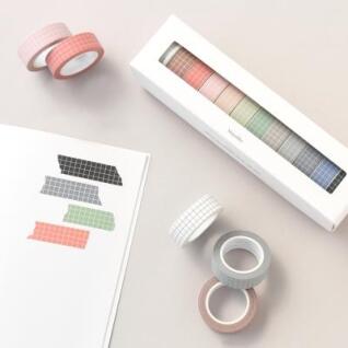 아르떼 마스킹테이프 12P SET - Gloomy grid