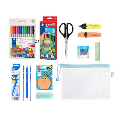 스테들러X델리 콜라보 학용품 문구세트 9종 패키지