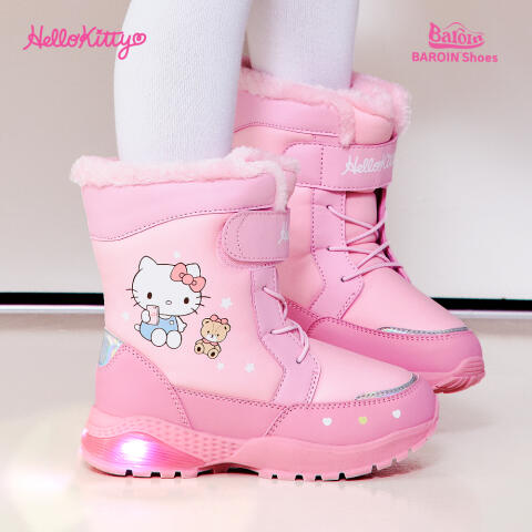 헬로키티 하트 라이팅 방한부츠