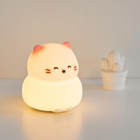 실리콘무드등_해피고양이(충전식) 