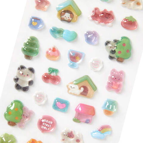 고양이 입체스티커 