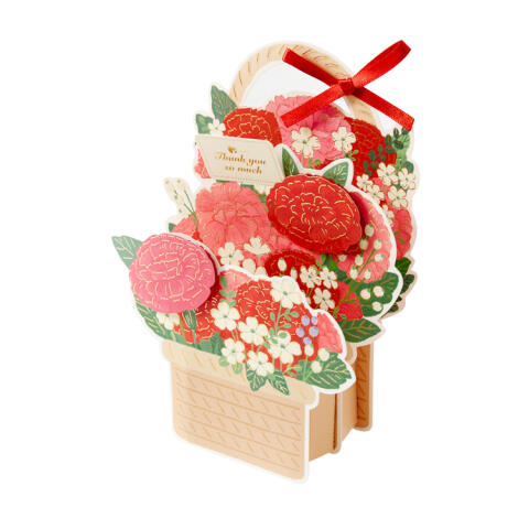 꽃바구니 감사카드 