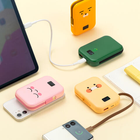 카카오프렌즈 케이블형 맥세이프 보조배터리 10,000mAh