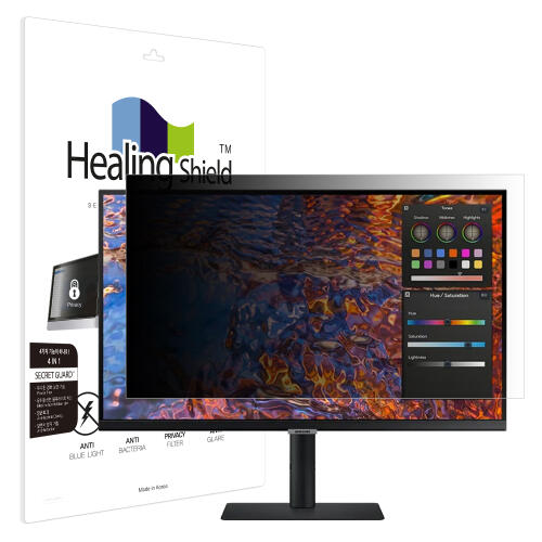 아트박스/힐링쉴드 삼성 뷰피니티 S8 S27B800 보안필름 양면 정보보안기