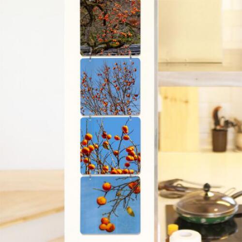 꾸밈 아트박스/꾸밈 nx483-멀티아크릴액자_맑은하늘과감나무(4단소형)