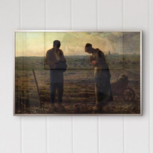 아트박스/꾸밈 pq033-장프랑수아밀레_만종_중형메탈액자