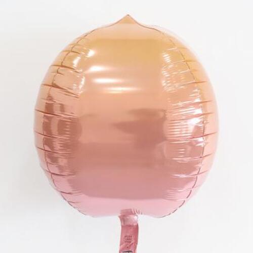 아트박스/스투피드 옹브레오브 원형 호일풍선 (레드앤오렌지)