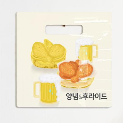 아트박스/꾸밈 nt619-행잉액자_양념반후라이드반(정사각형)