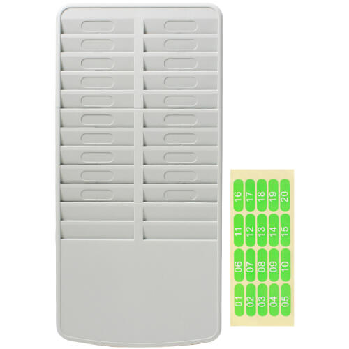 파인스톤 아트박스/디자인에버 20인용 출퇴근기록 카드함 케이스 카드 꽂이 보관함