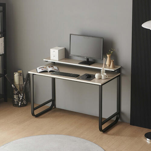 아트박스/퍼니멘토 헤이즐 모니터선반 학생책상 900x600 그레이/블랙