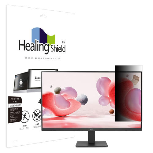 아트박스/힐링쉴드 LG 27MR400 SNS 메신저 사이드 프라이버시 보안필름