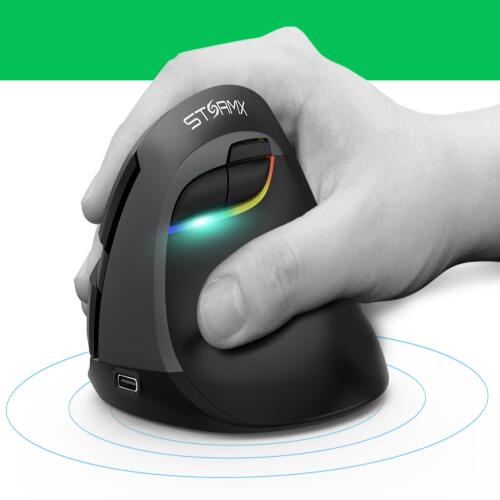 아트박스/프로메딕 STORMX VM3 인체공학 버티컬 무선 마우스-컬러 랜덤