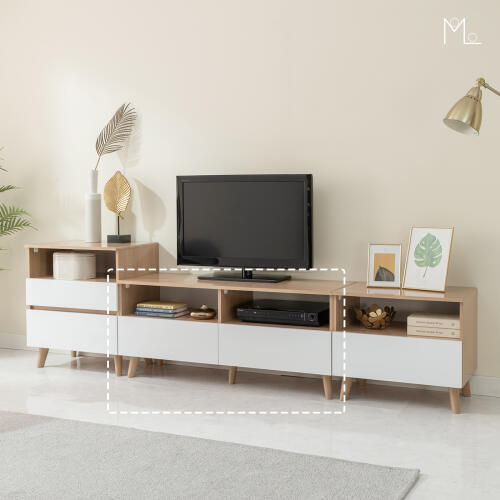 지오드림 oem 아트박스/모로 나르 1180 오픈 2단 거실장 TV거실장 티비다이 티비장