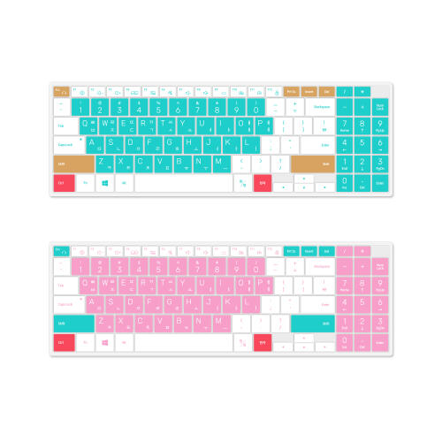 아트박스/파인피아 삼성 프로360 NT951QED 노트북 마카롱 문자키스킨