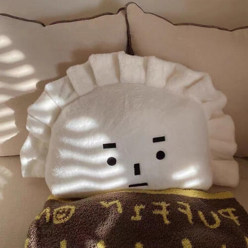 아트박스/위티위글 플리온 폭신 하찮고 귀여운 왕만두 쿠션 인형